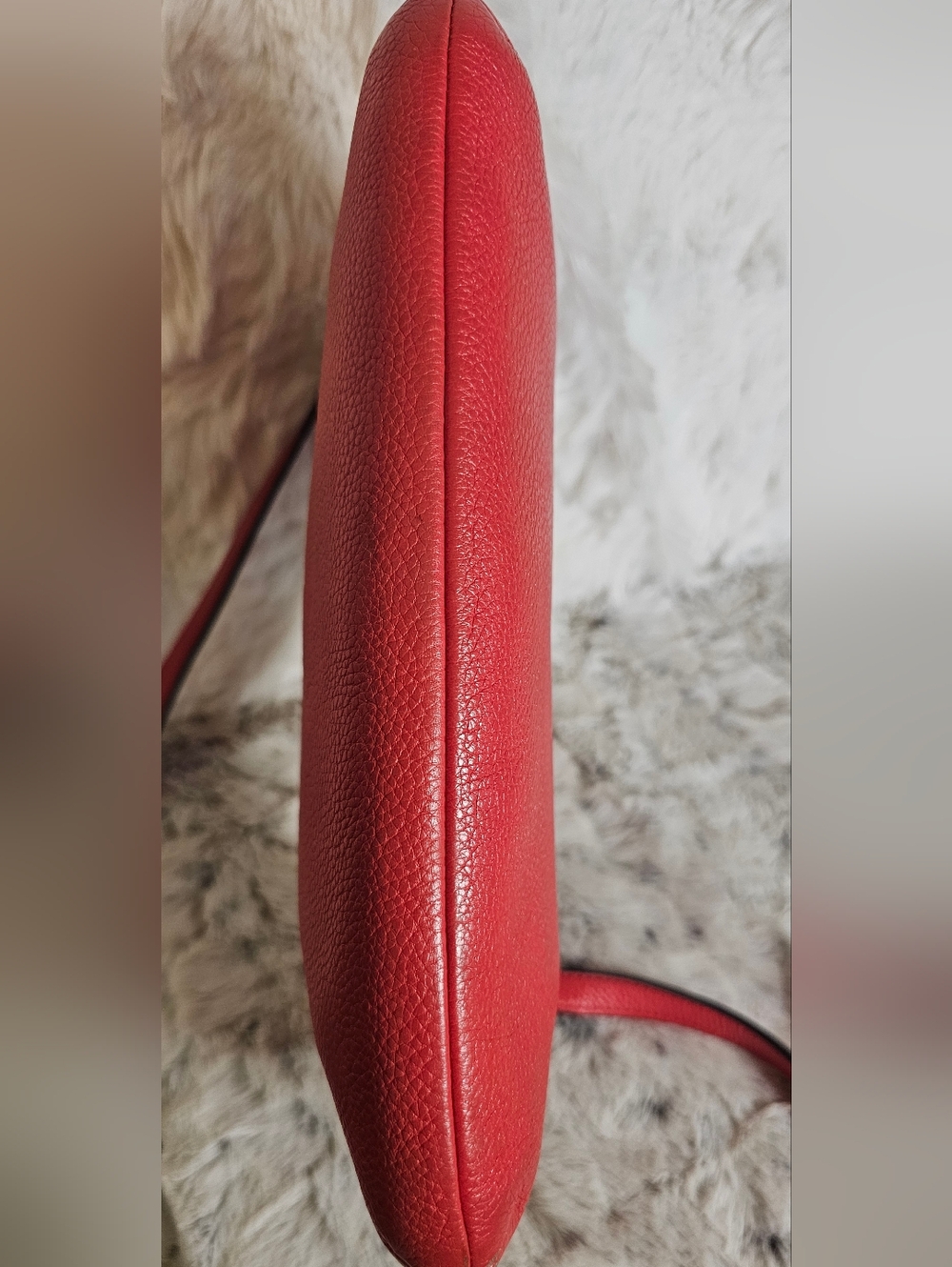 Coach Coral Pink Pebble Leather Crossbody Bag - Picture 10 of 16
